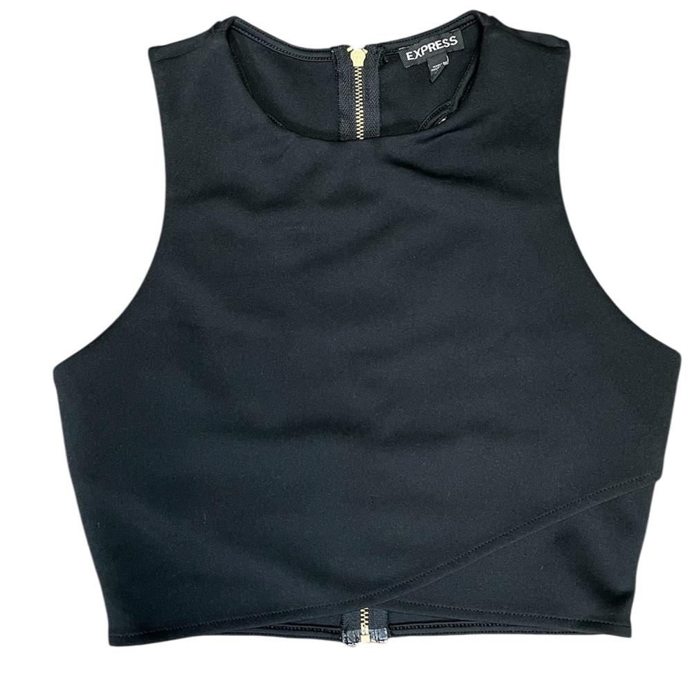 Express Black Women's Crop Top NWOT